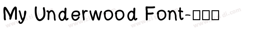 My Underwood Font字体转换